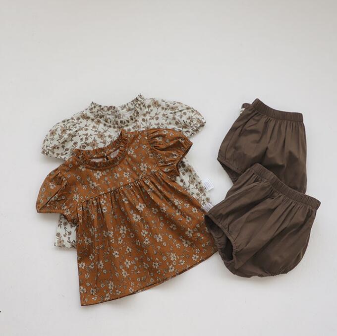 子供服★トップス+パンツ★セットアップ★韓国風子供服★ベビー★可愛い★2色★73-100CM