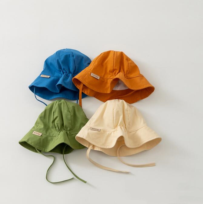 子供用★帽子★バケットハット★ベビー★男女兼用★日焼け防止★無地★5色