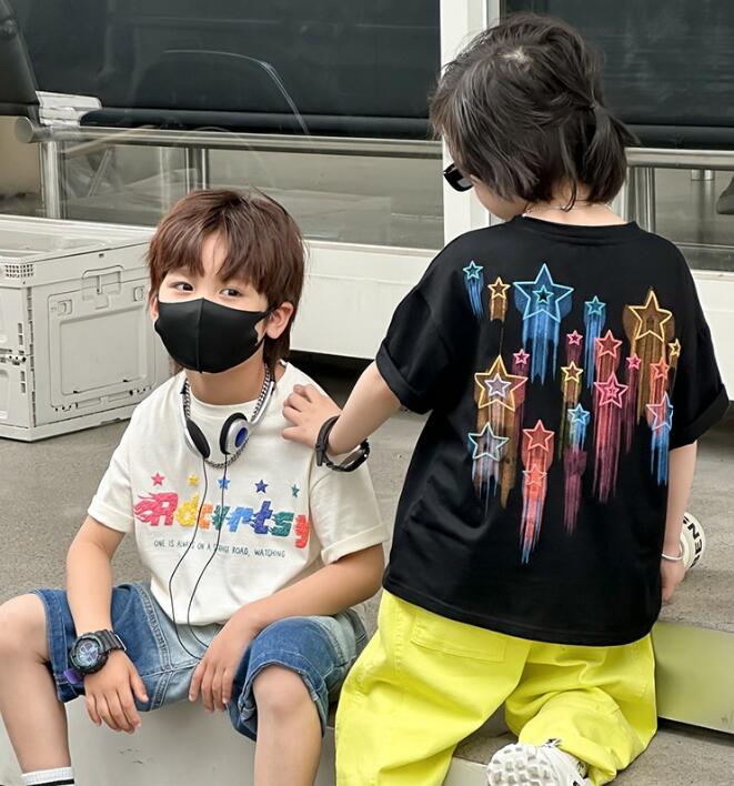 2023★春夏新作★韓国風子供服★Tシャツ★2色90-170CM