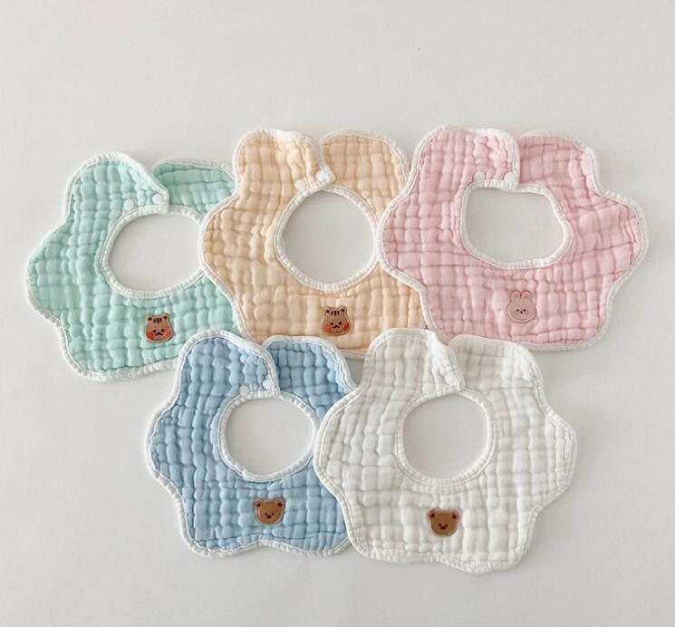 新登場★ベビー涎掛け★棉質　6色★食事用★