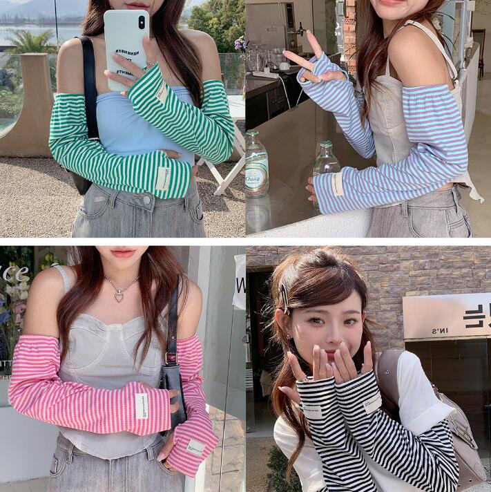 新型★大人用★紫外線対策★レースアームカバー 腕抜き　5色