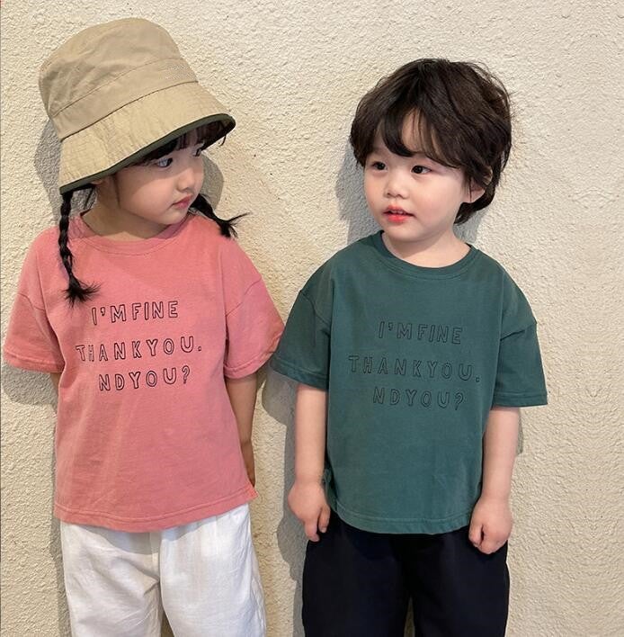 2023★春夏新作★韓国風子供服★Tシャツ★2色80-150CM