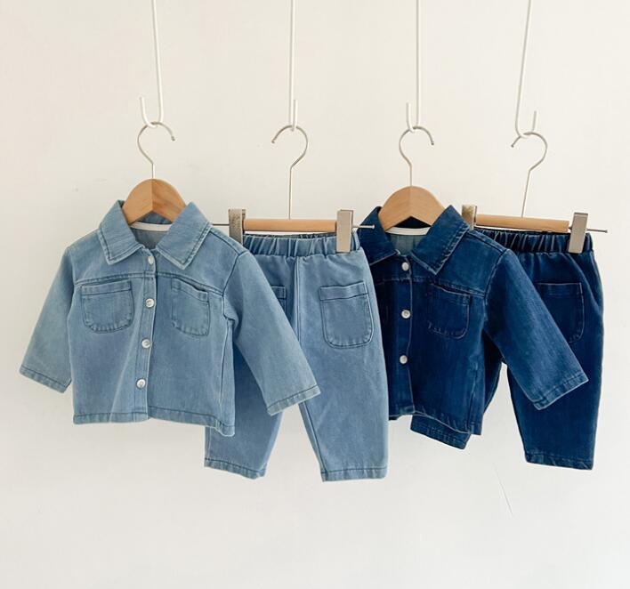 2023秋新品★ベビー服★デニムコート&ズボン分けて販売★66-120cm★2色