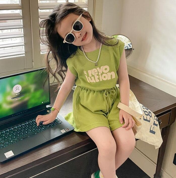 2023★春夏新作★韓国風子供服★トップス+ズボン2セット★2色110-150CM