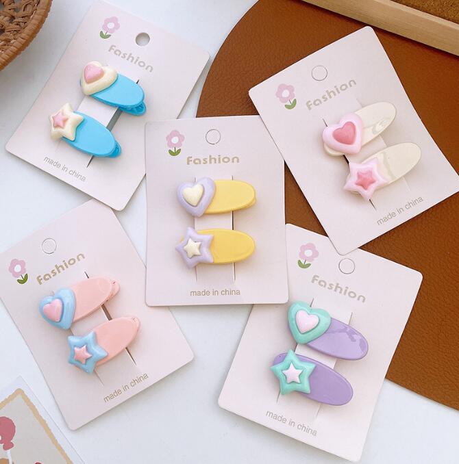 髪飾り★まとめ髪用★ヘアアクセサリー★子供用★キッズ女の子★ヘアピン★2枚入り★多色