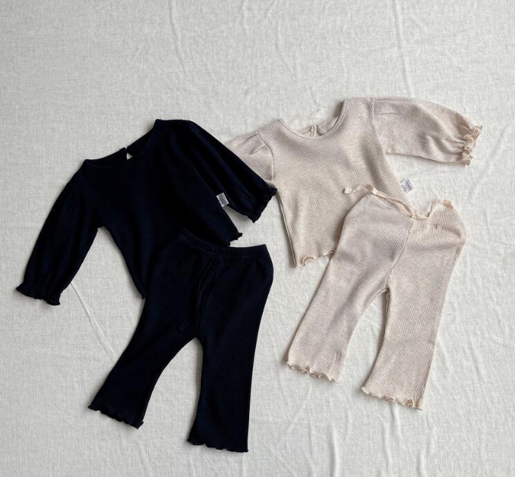 2023秋新品★子供服　トップス+ズボン　セット★73-100cm★2色