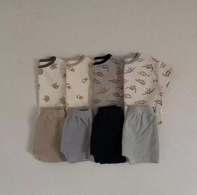 子供服★トップス+パンツ★セットアップ★男女兼用★韓国風子供服★4色★73-120CM