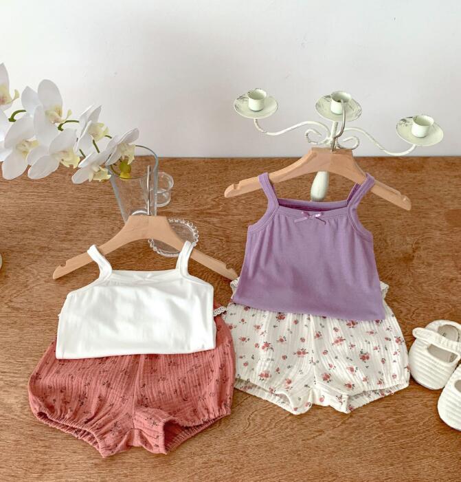 2023★春夏新作★韓国風子供服★トップス+ズボン2セット★2色66-100CM