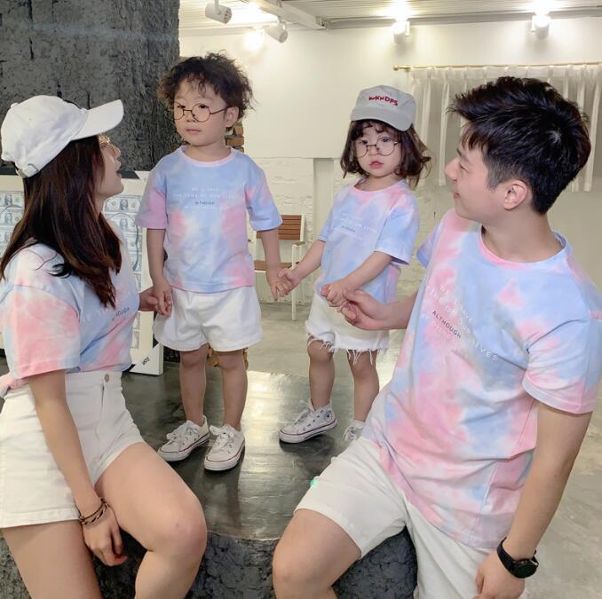 子供服★トップス★Tシャツ★半袖★親子★韓国風子供服★キッズ★男女兼用★90-140CM/M-XL