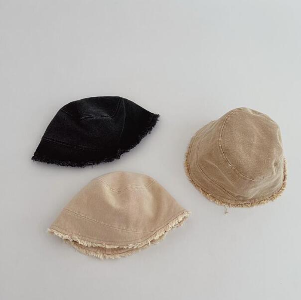 子供用★帽子★バケットハット★キッズ★男女兼用★日焼け防止★無地★3色