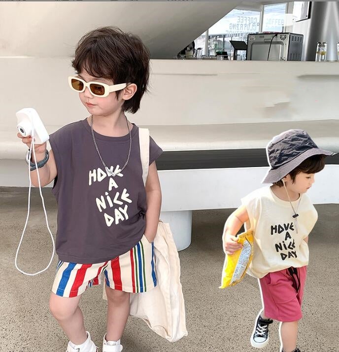 2023★春夏新作★韓国風子供服★ベスト★2色90-150CM