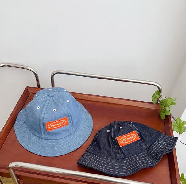 子供用★帽子★キャップ★キッズ★バケットハット★男女兼用★デニム★カジュアル★2色