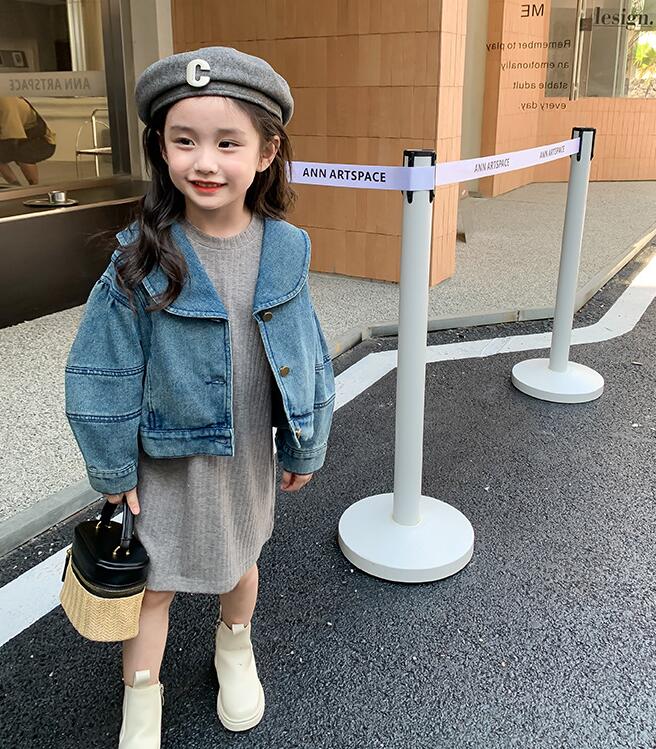 2023秋新品★子供服　ワンピース&デニムコート分けて販売★90-140cm★