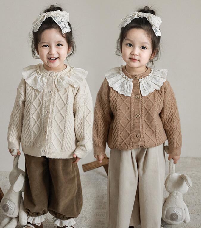 2023秋新作★キッズ服　カーディガン　セーター★80-130★2色