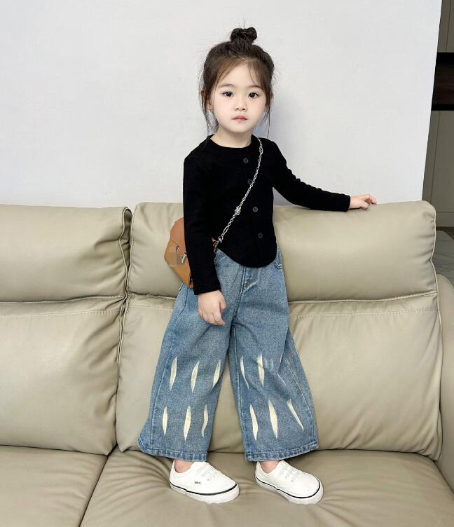 2023秋新品★子供服　トップス&デニムズボン分けて販売★90-150cm★