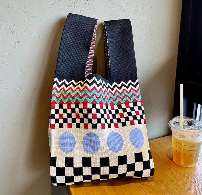 バッグ★レディース★トートバッグ★ハンドバッグ★ニットバッグ★大容量