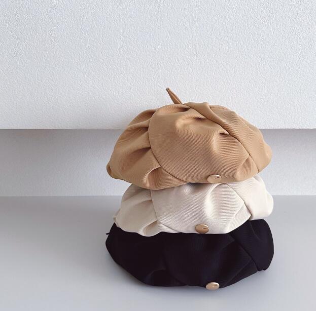 子供用★帽子★ベレー帽★キッズ女の子★無地★カジュアル★可愛い★3色