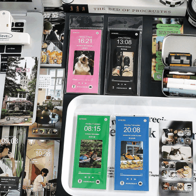 秋新作 カフェ風 Y2K ステッカー シール 写真撮影 ラベル フラワー 風景 珈琲グルメ イラスト 20枚入