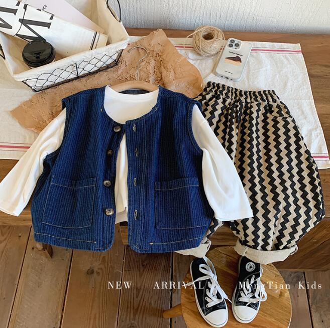 子供服★チョッキ★ベスト★トップス★韓国風子供服★キッズ★男女兼用★90-130CM