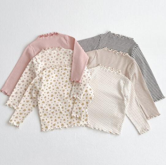子供服★トップス★Tシャツ★カシュクール★韓国風子供服★キッズ女の子★6色★80-130CM