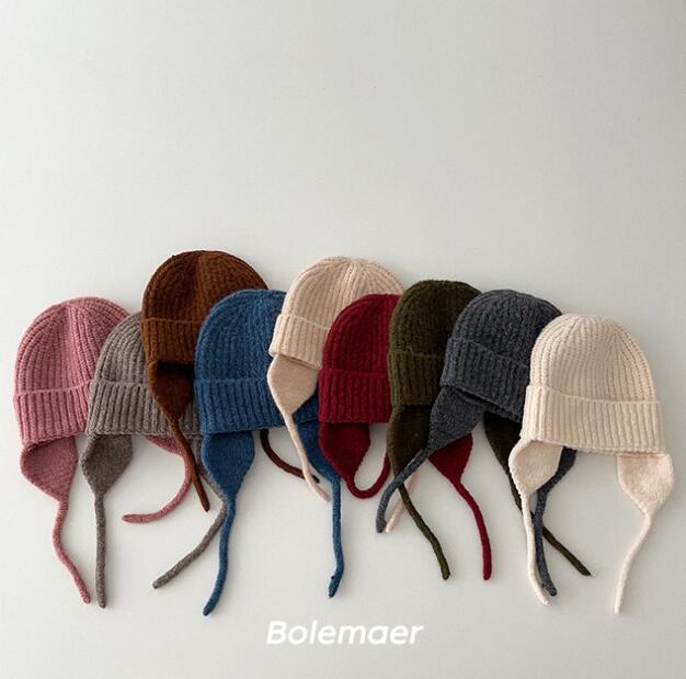 2023秋冬新品★子供用★帽子　ニットハット★9色選べ