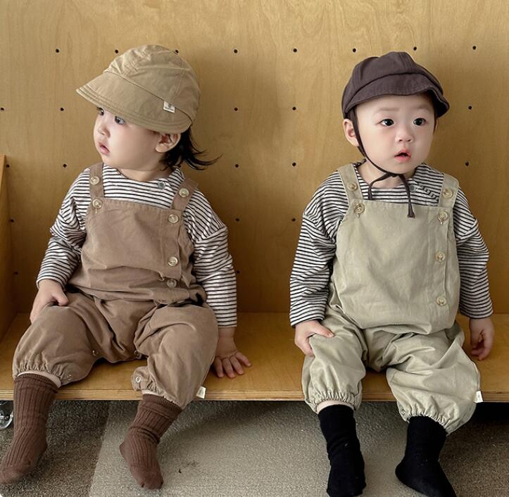 2023年秋新品★ベビー服　トップス&サロペット分けて販売★66-100cm★2色