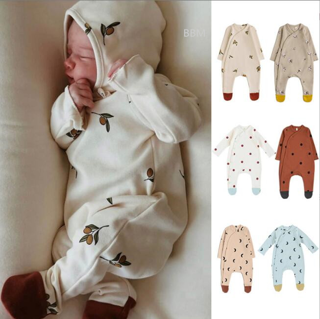 2023★春秋新作★韓国風子供服★連体服+帽子★6色66-90CM