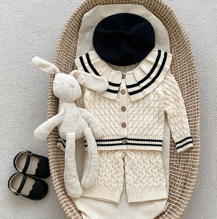 2023秋新品★子供服　カーディガン&ズボン分けて販売★73-110cm★