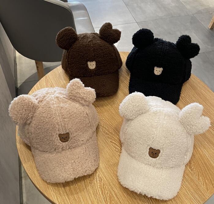 2023秋冬新品★子供用★ボア帽子　ハット★6色選べ