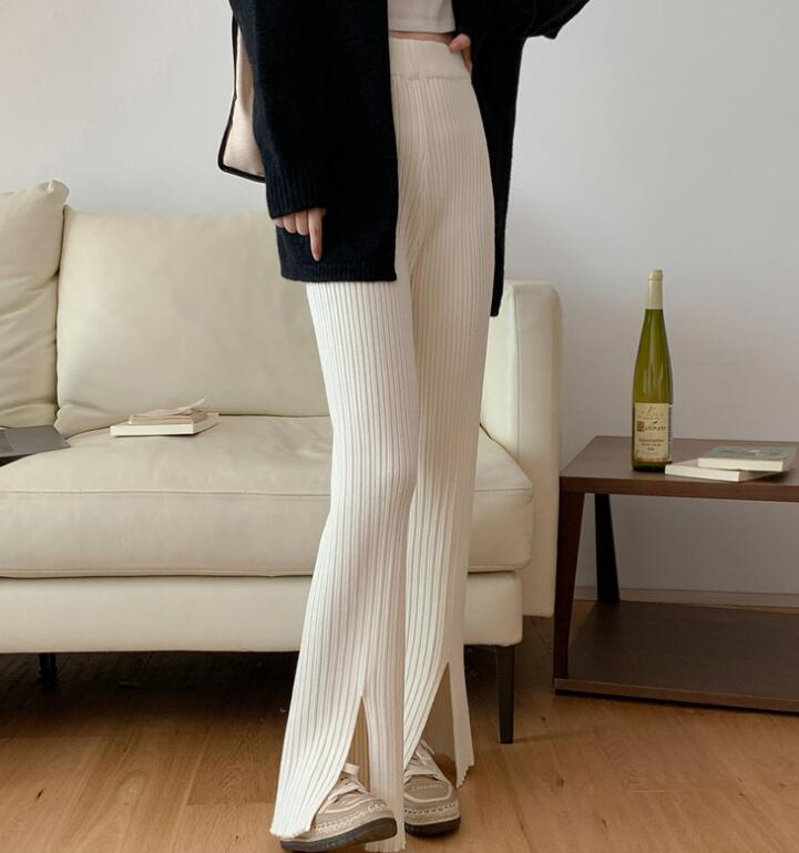 2023新型★レディース服　ニットズボン　3色★F