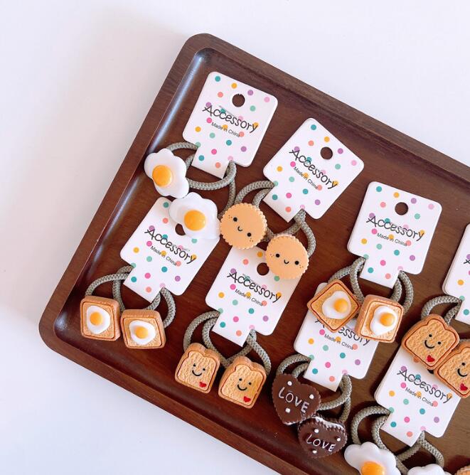 髪飾り★まとめ髪用★ヘアアクセサリー★子供用★キッズ★ヘアゴム★2枚入り★多色