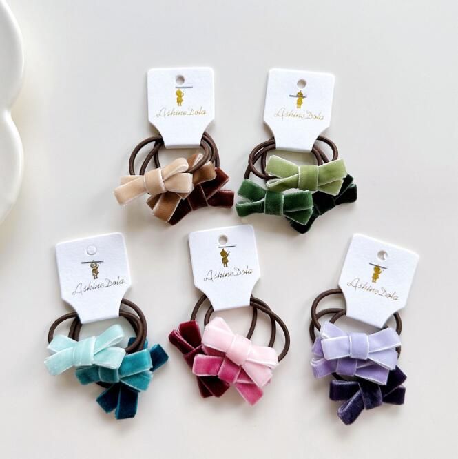 髪飾り★まとめ髪用★ヘアアクセサリー★子供用★キッズ★ヘアゴム★2枚入り★多色