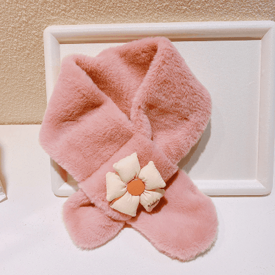 ロリータ 秋冬新作 大人も子供 キッズ 親子用 スカーフ マフラー ストール 襟巻き ボア ポンポン フラワー