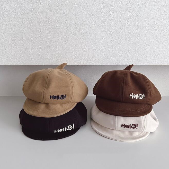 「2023秋」子供用★帽子★キャップ★キッズ★ベレー帽★男女兼用★カジュアル★4色