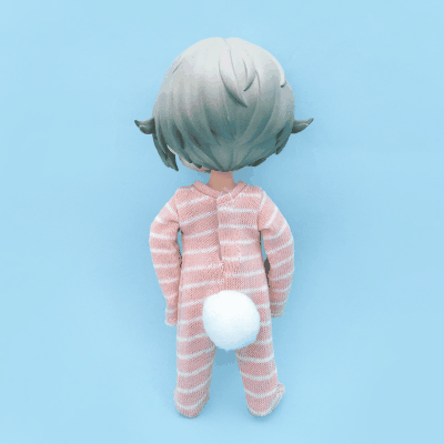 ドール用衣装 人形doll 着せ替え ob11/BJD/blythe/DDF/ymy/pd9 連体服 ロンパース ボーダー柄5色