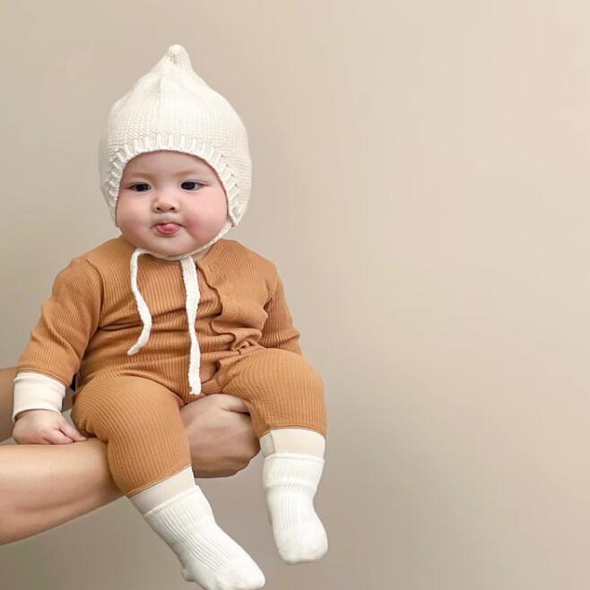 2023秋冬新品★子供用★帽子　ニットハット★9色選べ