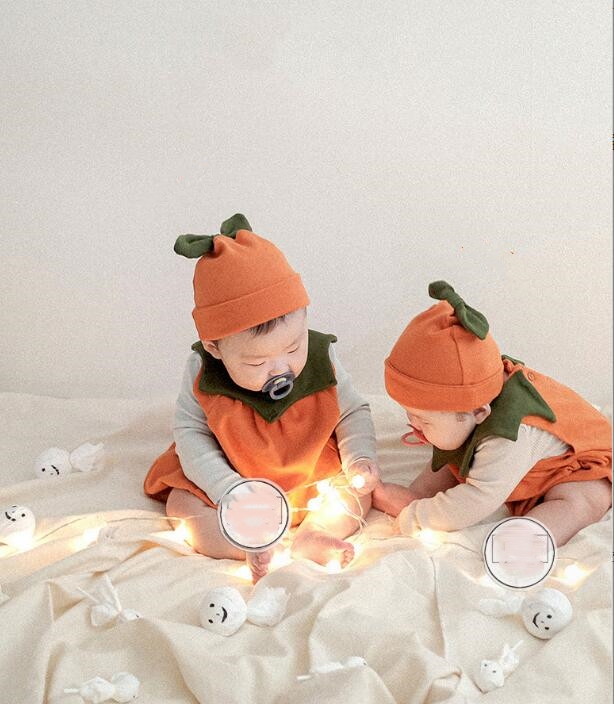 2023★ハロウィン★韓国風子供服★ロンパース+帽子★66-90CM