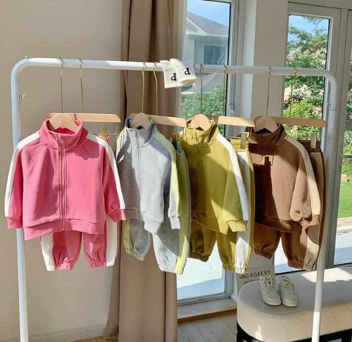 2023秋冬新品★子供服　コート+ズボン　セットアップ★90-150cm★4色