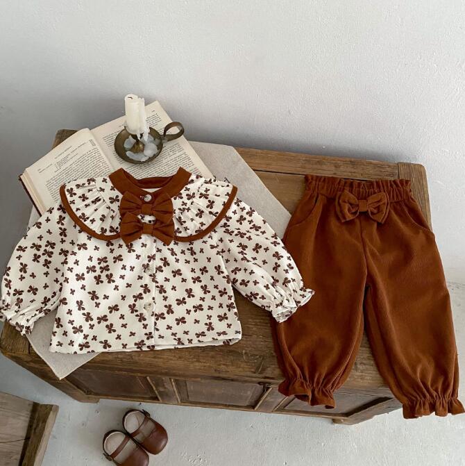 「2023秋」子供服★トップス+ズボン★セットアップ★韓国風子供服★ベビー★66-100CM