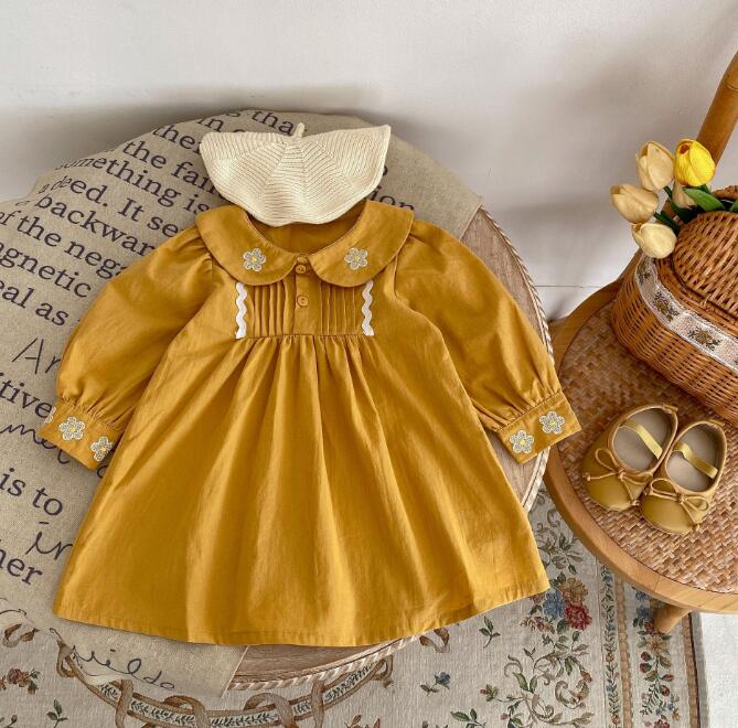 「2023秋」子供服★ワンピース★長袖★韓国風子供服★ベビー★73-110CM