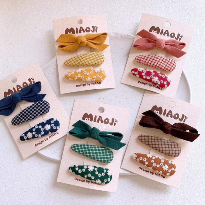 髪飾り★まとめ髪用★ヘアアクセサリー★子供用★キッズ★ヘアピン★3枚入り★多色