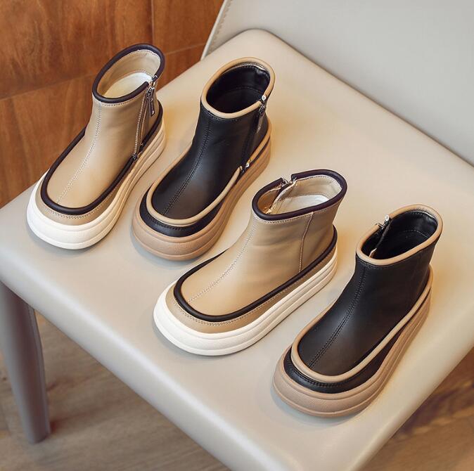 「2023秋」靴★子供靴★シューズ★キッズ女の子★ショートブーツ★2色★26-36#