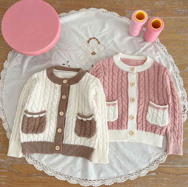 子供服★トップス★ニット★カーディガン★ベビー★可愛い★2色★66-100CM