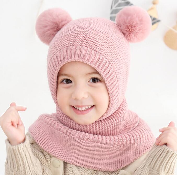 子供用★帽子/マフラー★厚手★キッズ★男女兼用★暖かい★防寒★韓国風★4色