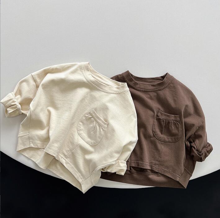 2023★春秋新作★韓国風子供服★Tシャツ★2色80-130CM