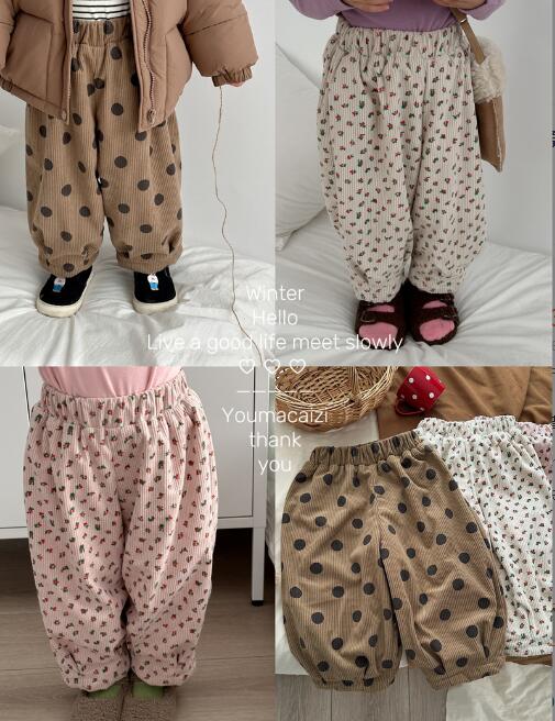 2023秋冬★キッズ服　厚手ズボン★80-130★3色