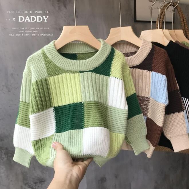 子供服★トップス★ニット★セーター★韓国風子供服★キッズ男の子★2色★90-140CM