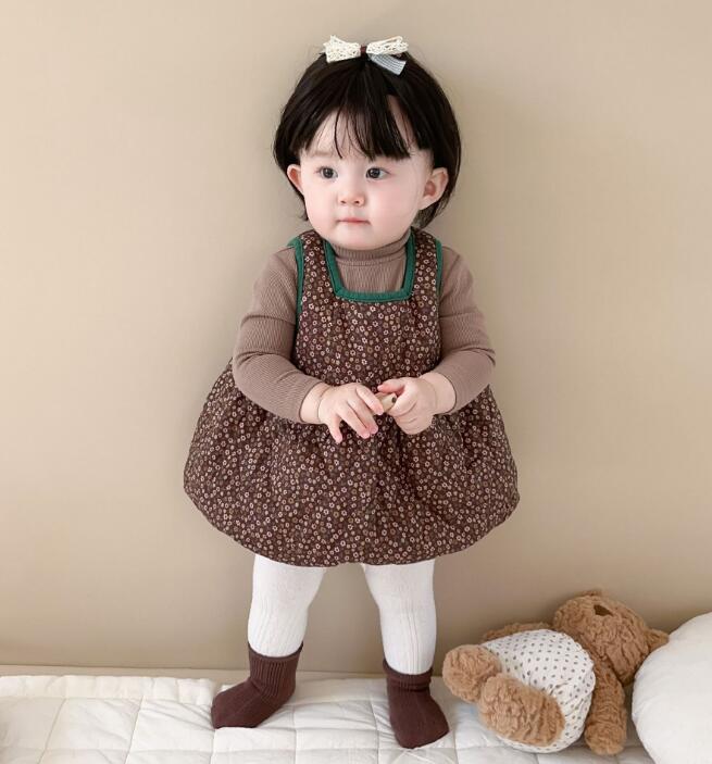 2023★秋冬新作★韓国風子供服★トップス★ワンピース★裏起毛★73-110CM