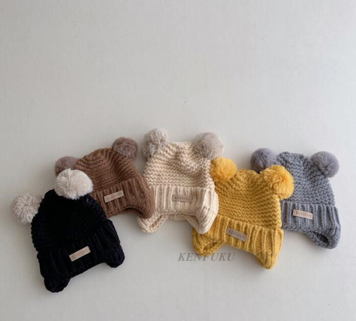 2023秋冬新品★子供用★帽子　ニットハット★7色選べ