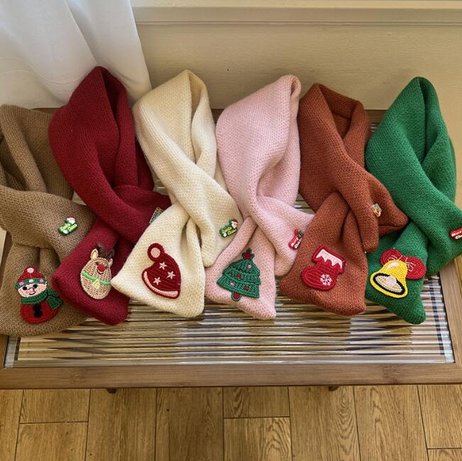 クリスマス★子供用★マフラー★防寒★襟巻き★スカーフ★キッズ★男女兼用★暖かい★6色